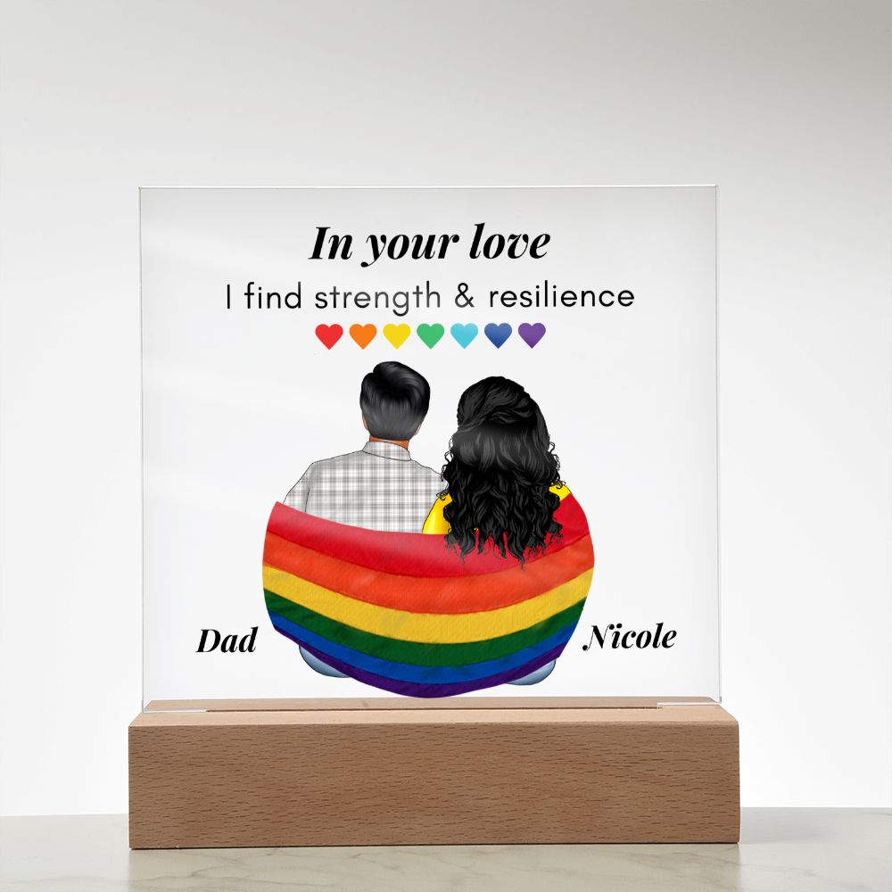 [Almost Sold Out] Personalized Father's Day Acrylic Plaque - In Your Love I Find Strength