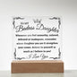 [Almost Sold Out] To My Badass Daughter Acrylic Plaque