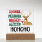[Almost Sold Out] Dasher Prancer Acrylic Square Plaque