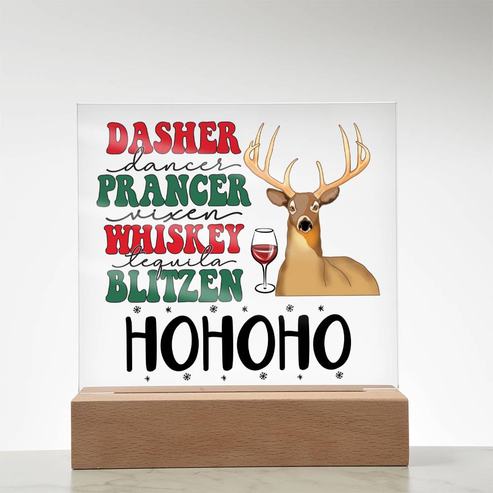 [Almost Sold Out] Dasher Prancer Acrylic Square Plaque