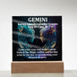 [Almost Sold Out] Gemini Acrylic Square Plaque