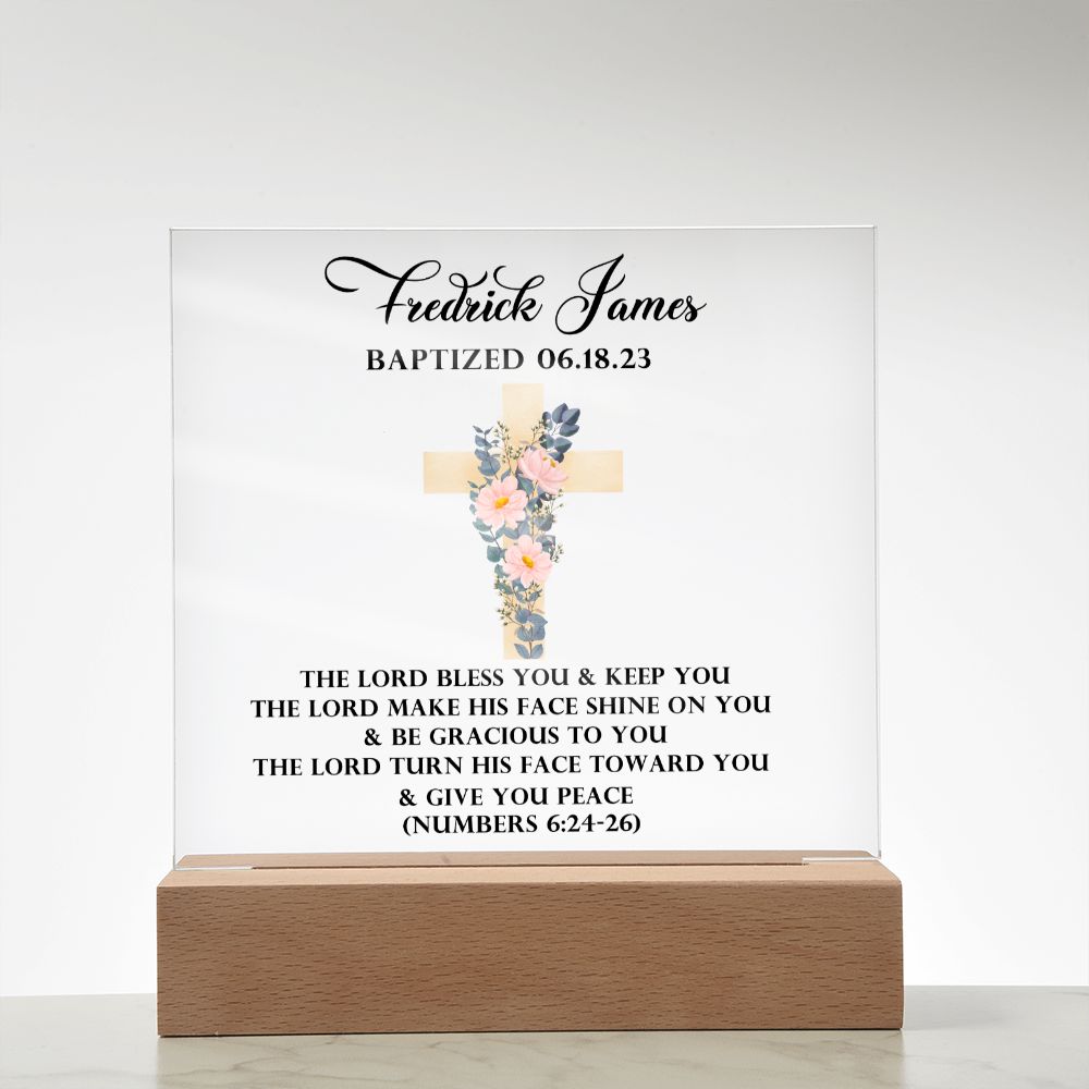 [Almost Sold Out] Personalized Baptism Acrylic Plaque Gift For Loved Ones