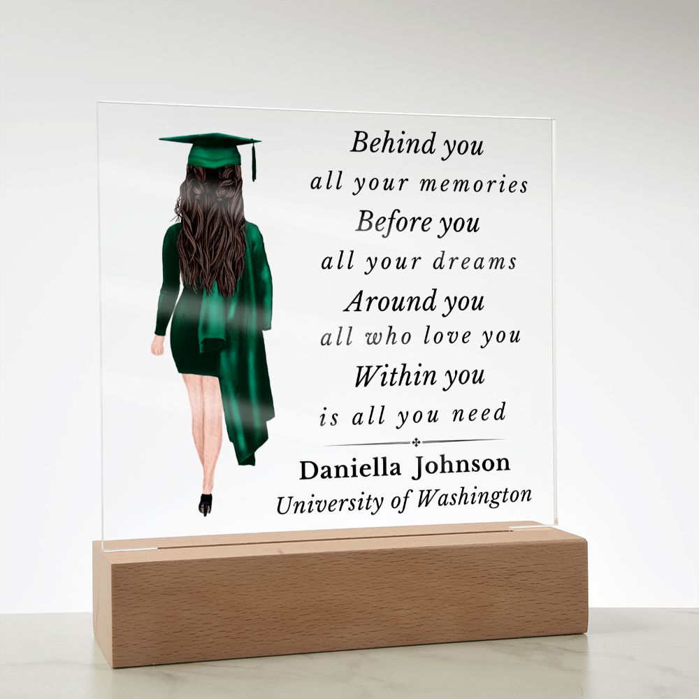 Personalized Graduation Plaque - Before You - All Your Dreams