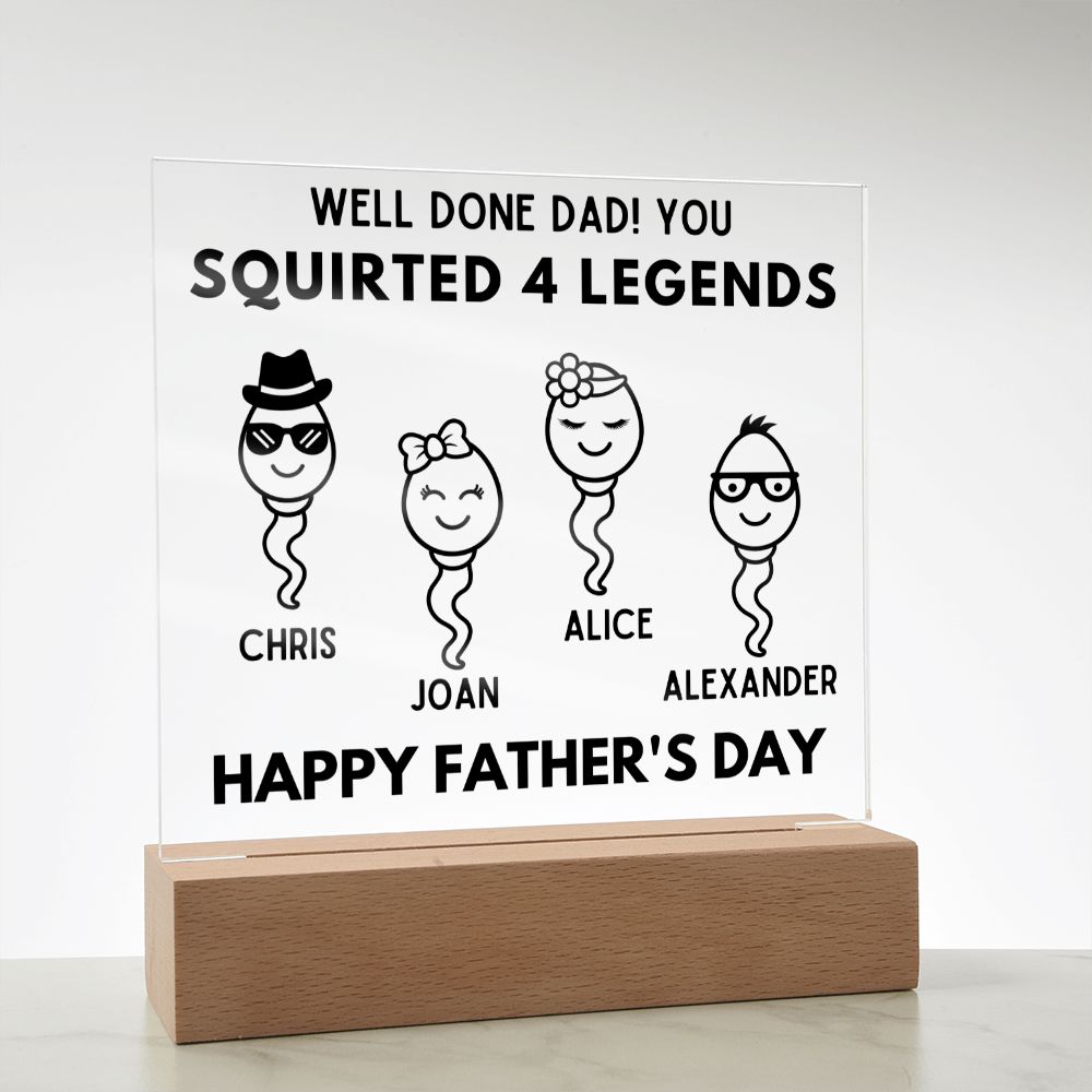 [Almost Sold Out] Well Done Dad! - Personalized Father's Day Acrylic Plaque