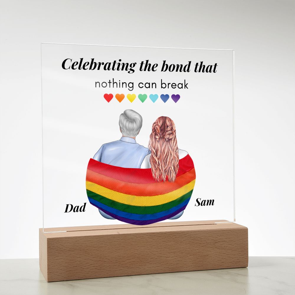 [Almost Sold Out] Personalized Father's Day Acrylic Plaque - Celebrating The Bond That Nothing Can Break
