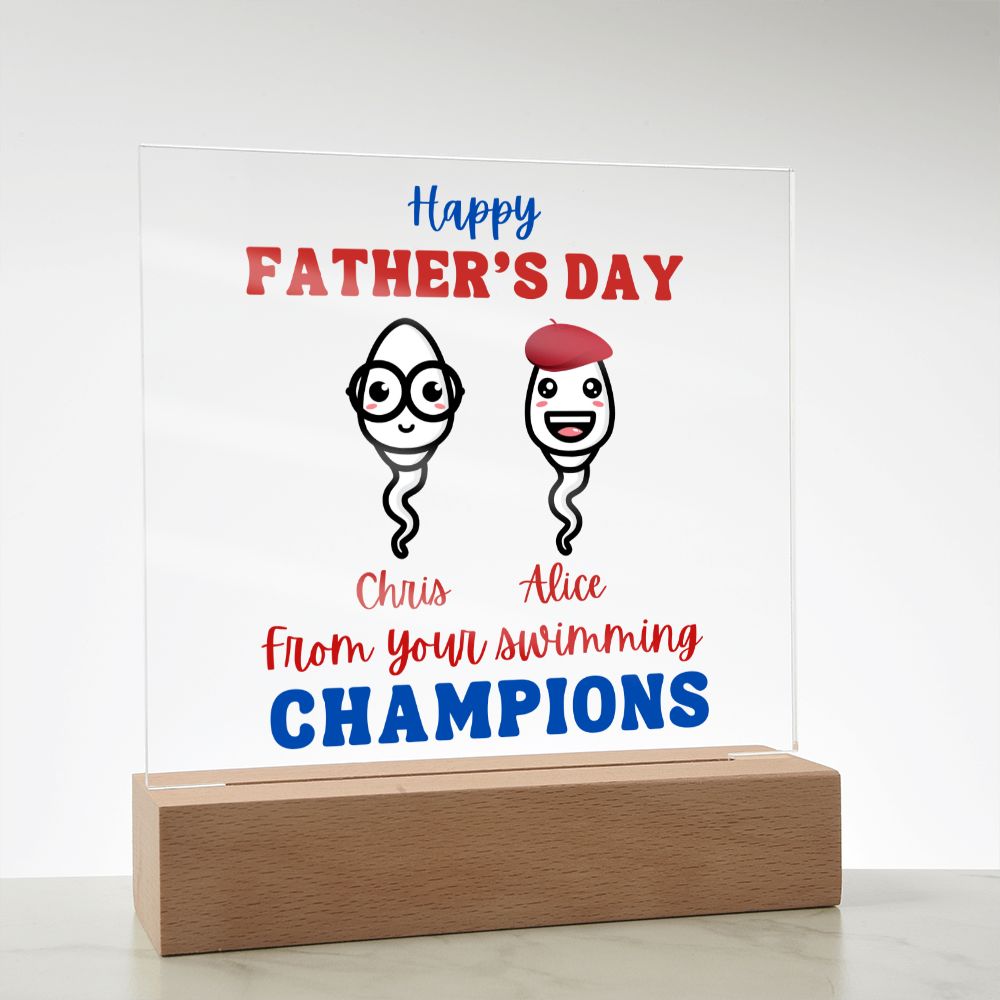 [Almost Sold Out] Personalized From Your Swimming Champions - Acrylic Plaque