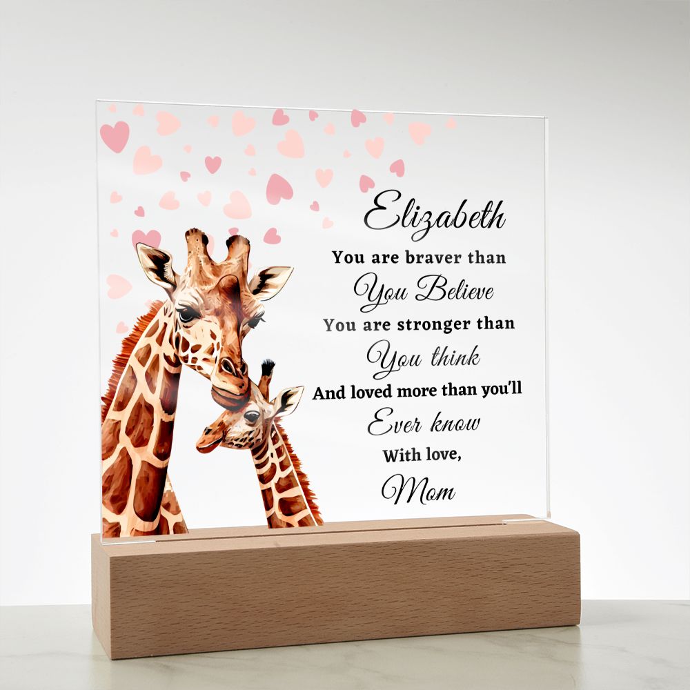 [Almost Sold Out] To My Daughter - Giraffe - Acrylic Plaque