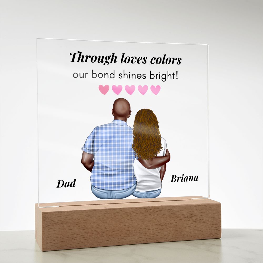 [Almost Sold Out] Through Loves Colors - Personalized Father's Day Acrylic Plaque