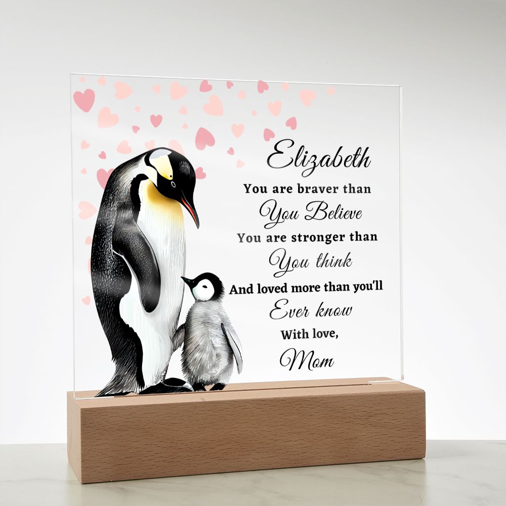 [Almost Sold Out] To My Daughter - Penguins - Acrylic Plaque