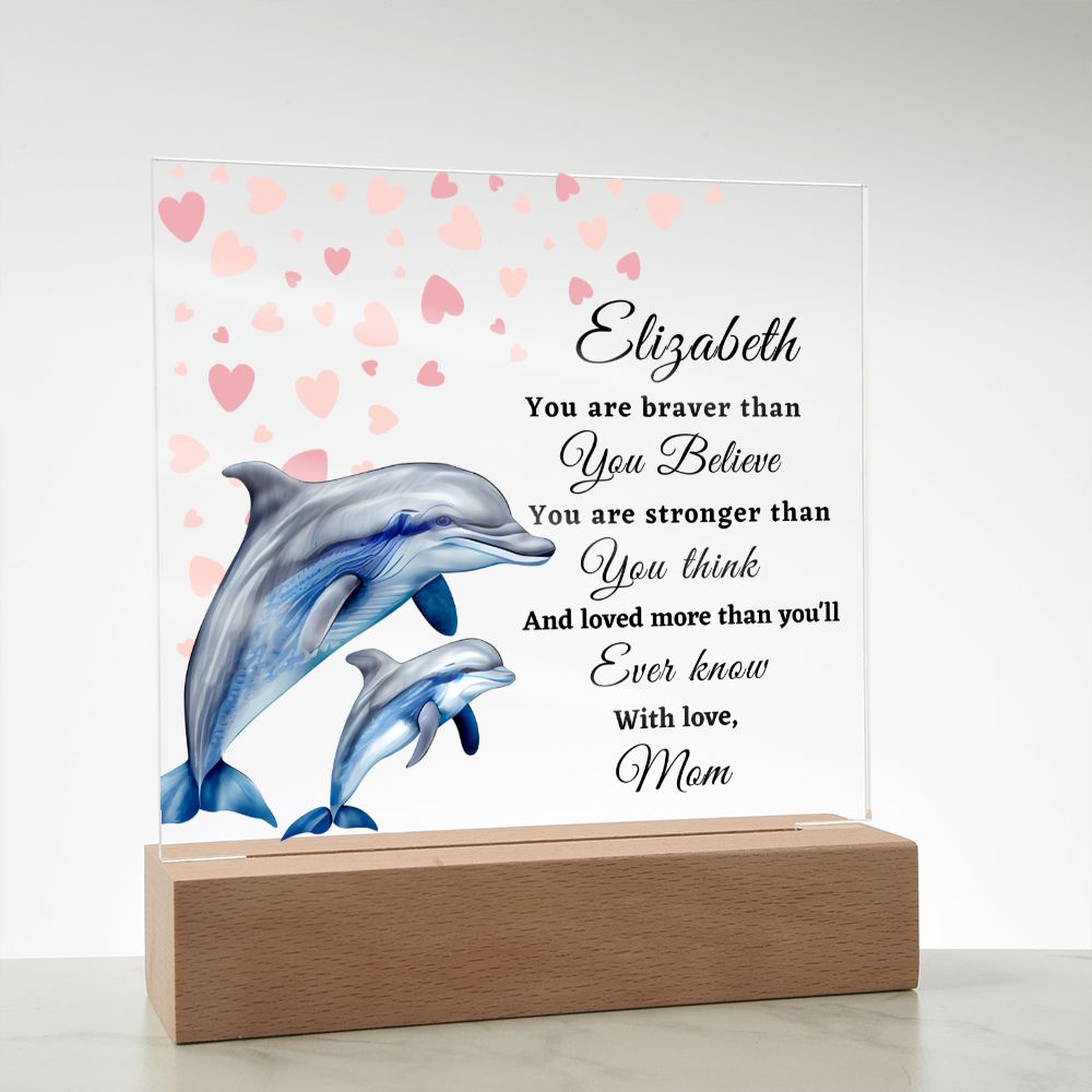 [Almost Sold Out] To My Daughter - Dolphins - Acrylic Plaque