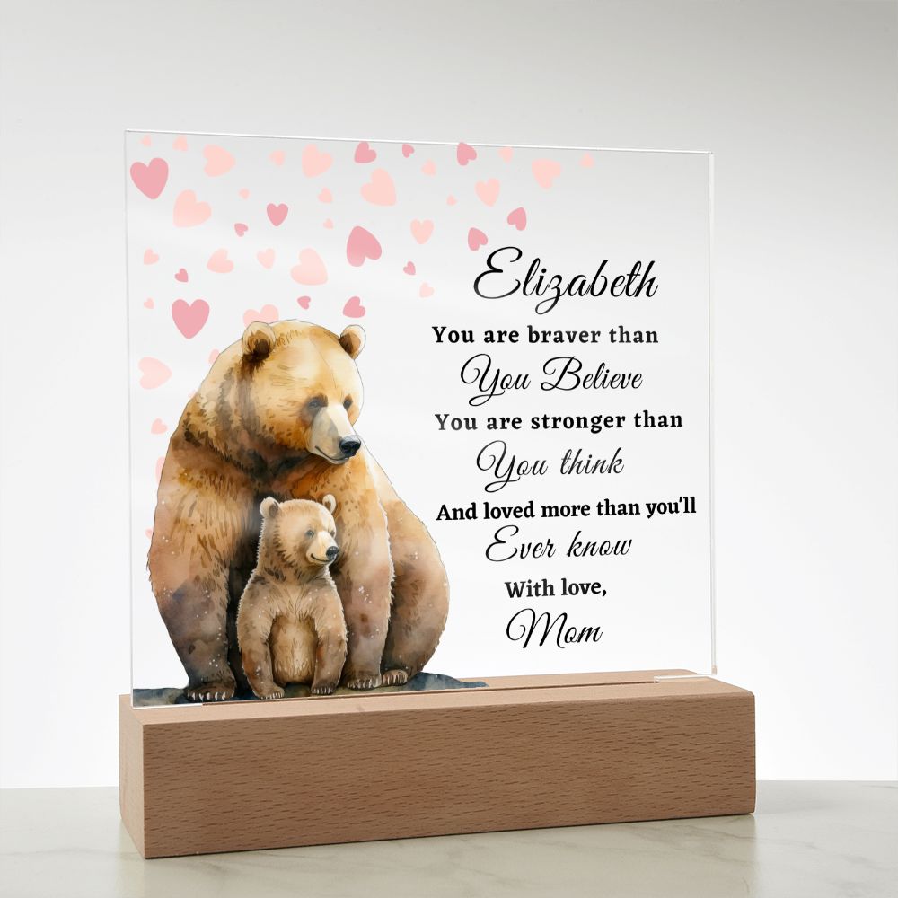 [Almost Sold Out] To My Daughter - Bear - Acrylic Plaque