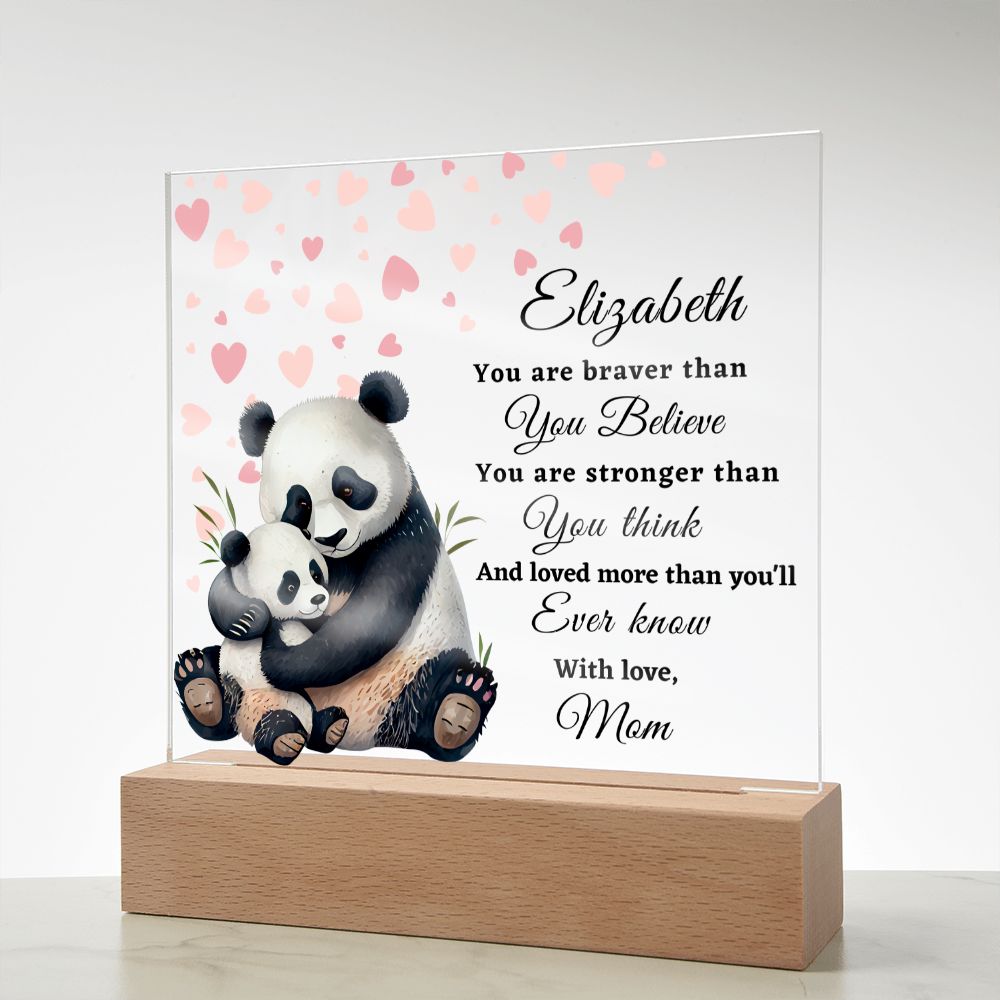 [Almost Sold Out] To My Daughter - Panda - Acrylic Plaque