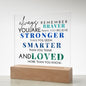 [Almost Sold Out] Always Remember for Boys / Men - Acrylic Plaque
