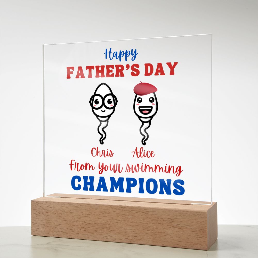 [Almost Sold Out] Personalized From Your Swimming Champions - Acrylic Plaque