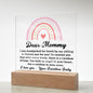 [Almost Sold Out] Dear Mommy - From Rainbow Baby - Acrylic Plaque
