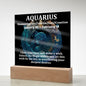 [Almost Sold Out] Aquarius Acrylic Square Plaque