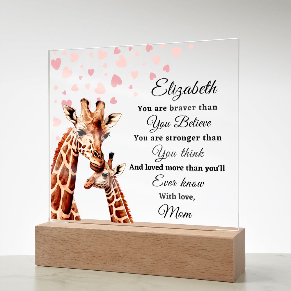 [Almost Sold Out] To My Daughter - Giraffe - Acrylic Plaque