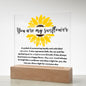 [Almost Sold Out] You Are My Sunflower - Acrylic Plaque with Stand