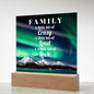 Almost Sold Out - Northern Lights Family - Acrylic Plaque with Stand