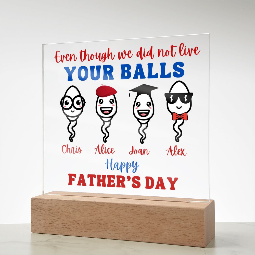 [Almost Sold Out] Bonus Dad / Step Dad Personalized Father's Day Acrylic Plaque