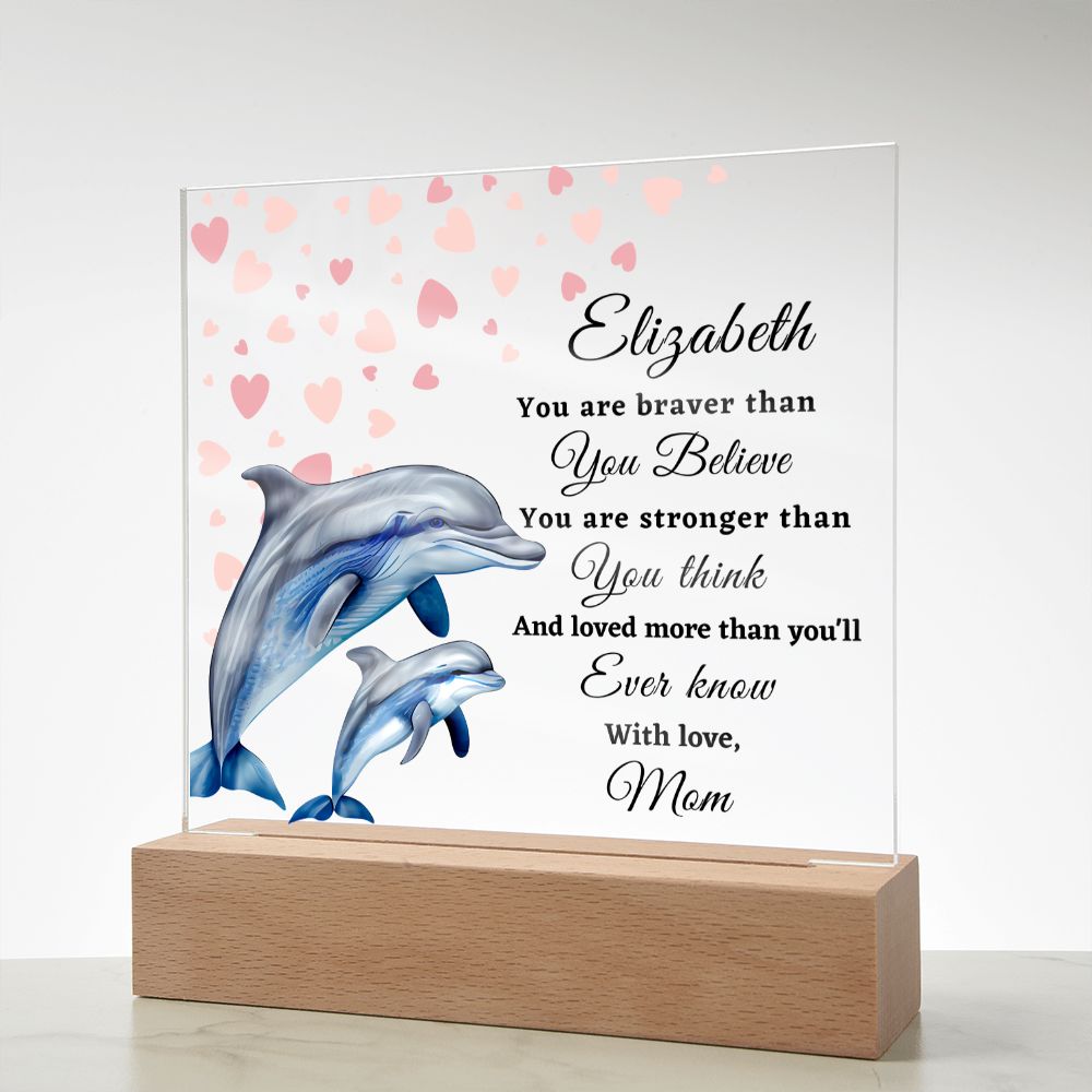 [Almost Sold Out] To My Daughter - Dolphins - Acrylic Plaque