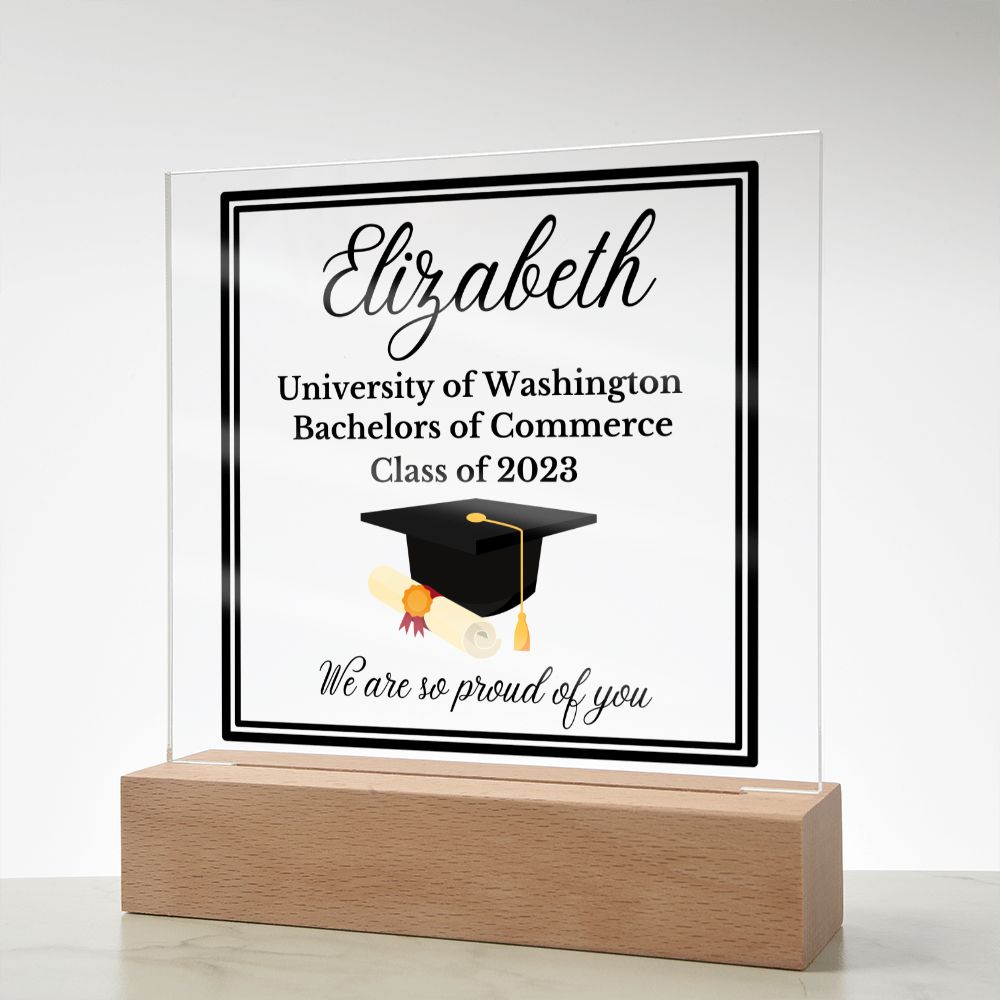 [Almost Sold Out] Personalized Graduation Acrylic Plaque