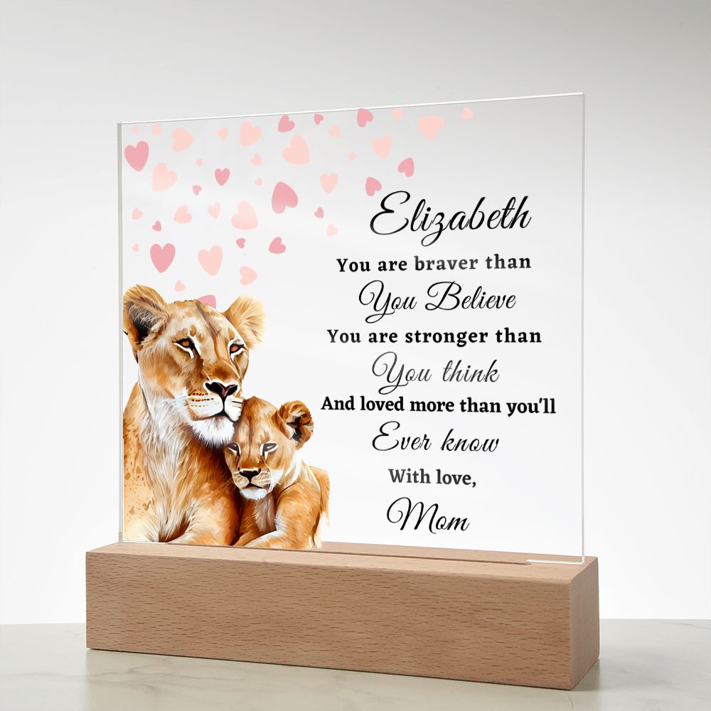 [Almost Sold Out] To My Daughter - Lion - Acrylic Plaque