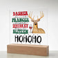 [Almost Sold Out] Dasher Prancer Acrylic Square Plaque