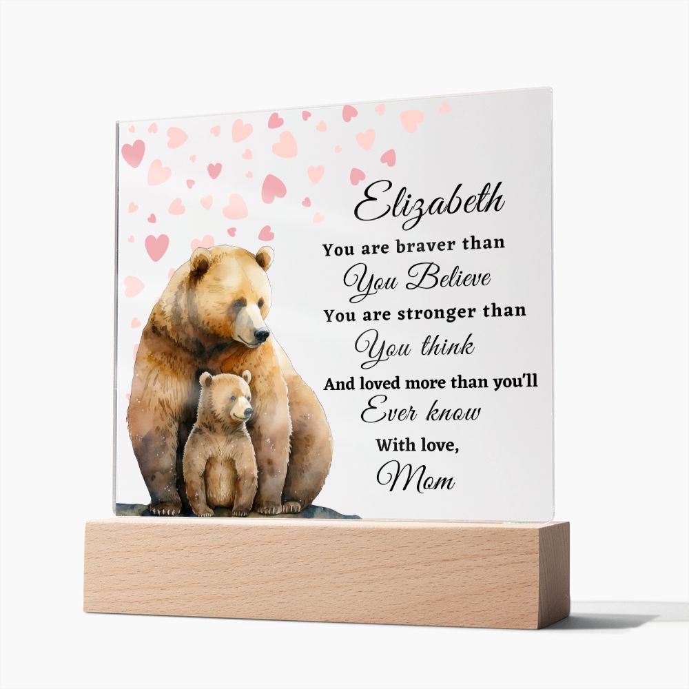 [Almost Sold Out] To My Daughter - Bear - Acrylic Plaque