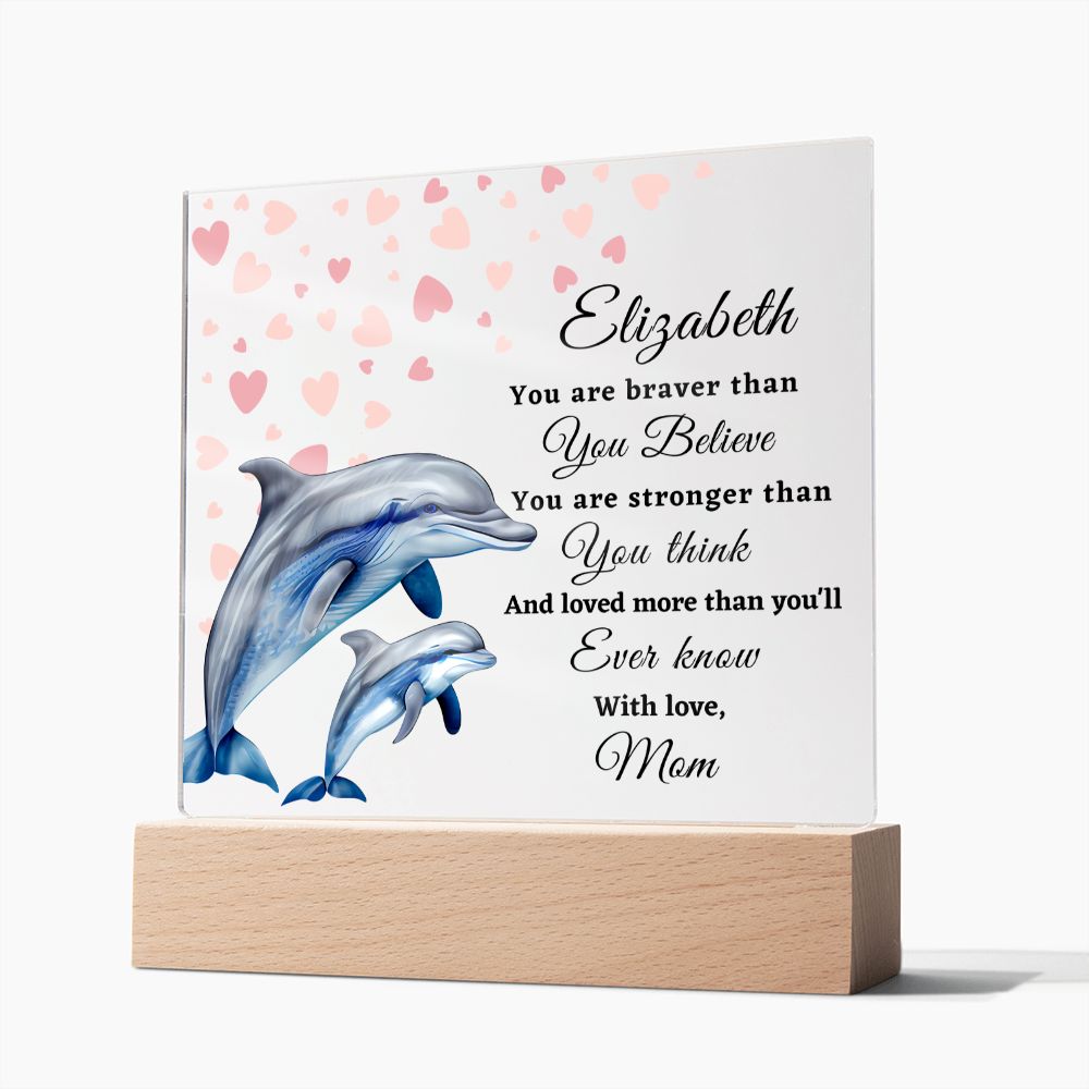 [Almost Sold Out] To My Daughter - Dolphins - Acrylic Plaque