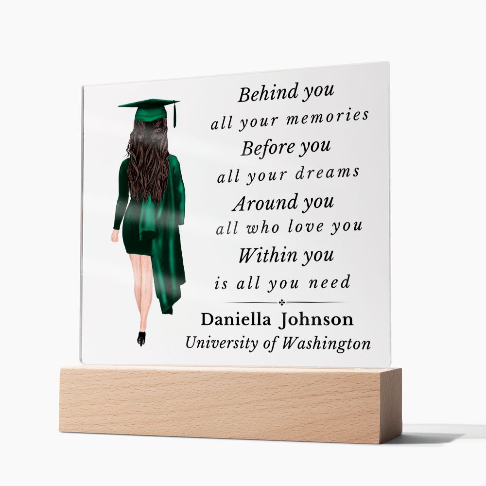Personalized Graduation Plaque - Before You - All Your Dreams