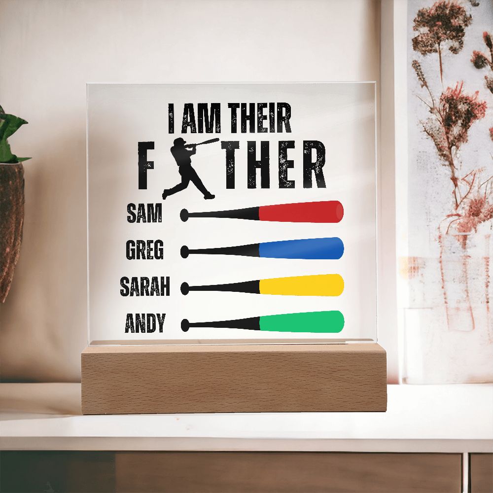 [Almost Sold Out] Baseball Personalized Father's Acrylic Plaque