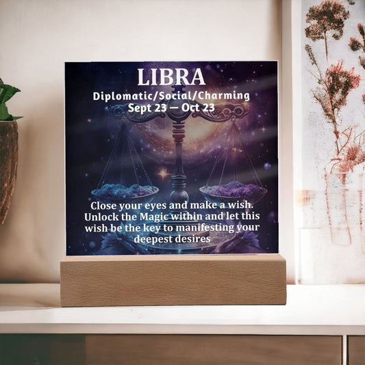 [Almost Sold Out] Libra Acrylic Square Plaque