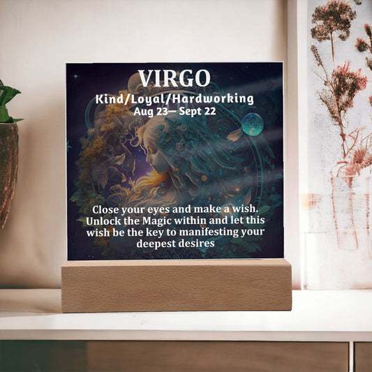 [Almost Sold Out] Virgo Acrylic Square Plaque