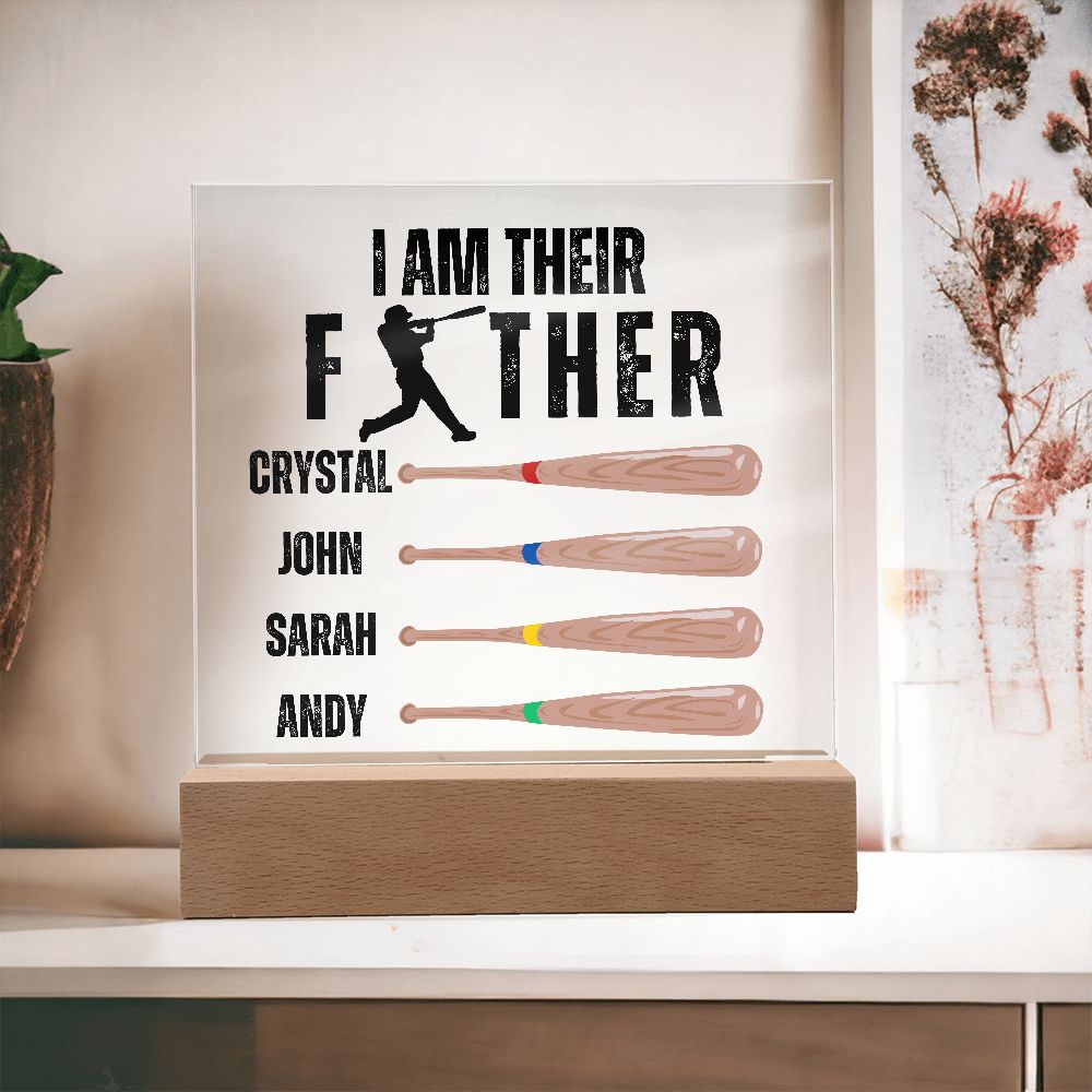 [Almost Sold Out] Custom Baseball Father's Acrylic Plaque