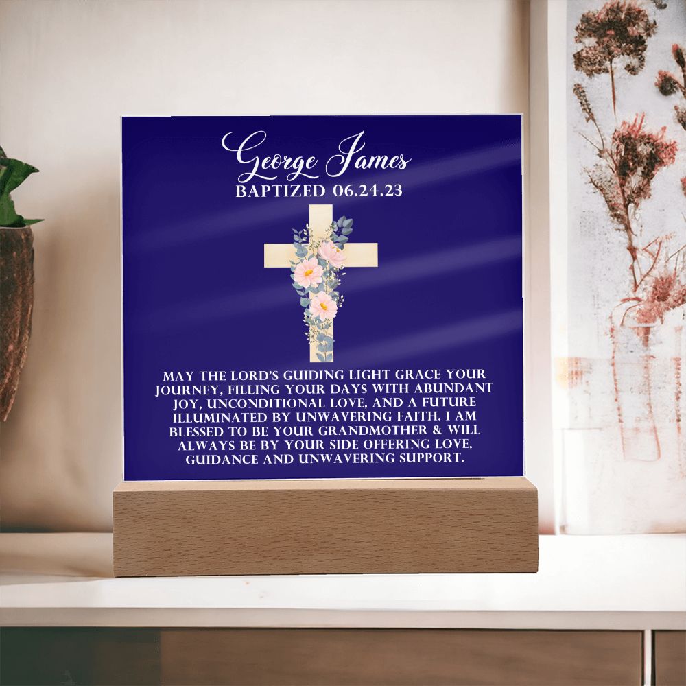 [Almost Sold Out] Personalized Baptism Acrylic Plaque
