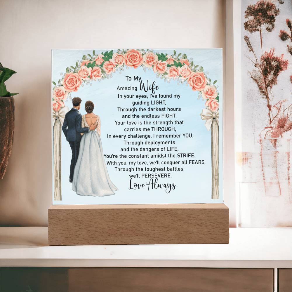To My Amazing Wife Acrylic Plaque