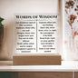 [Almost Sold Out] Words Of Wisdom Acrylic Plaque