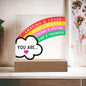 [Almost Sold Out] Kids Positive Affirmations Rainbow Acrylic Plaque