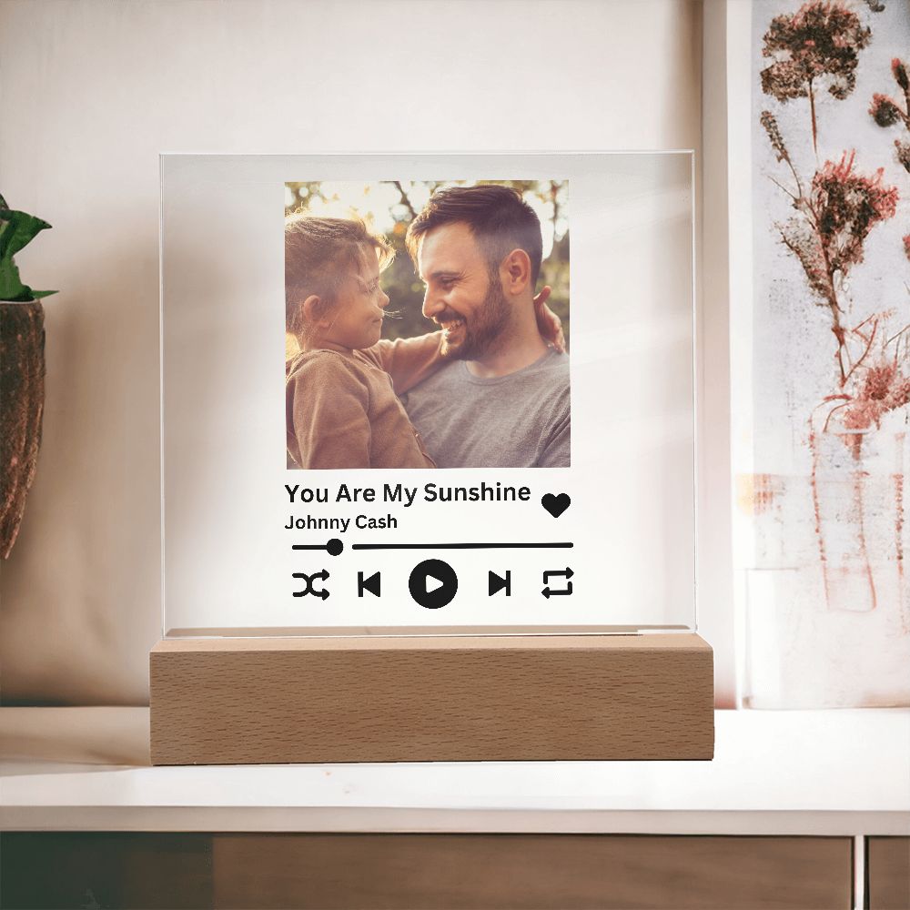 [Almost Sold Out] Personalized Father and Child Music Acrylic Plaque