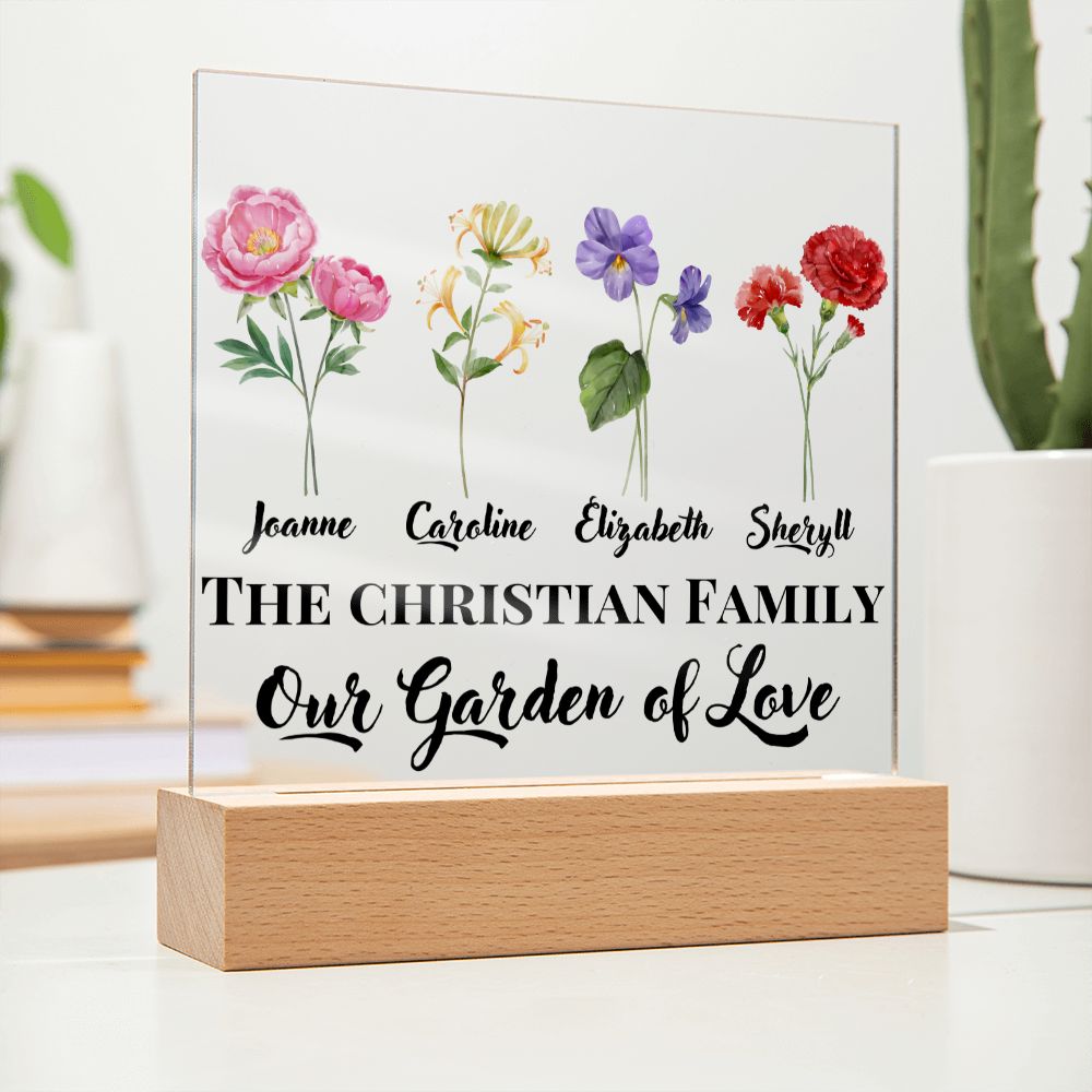 [Almost Sold Out] Personalized Garden Of Love Acrylic Plaque