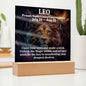 [Almost Sold Out] Leo  Acrylic Square Plaque