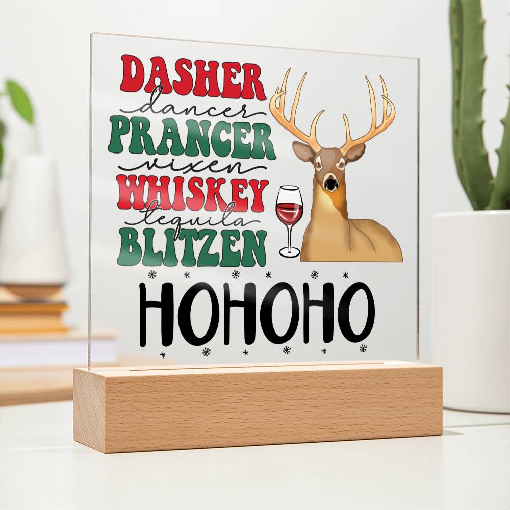 [Almost Sold Out] Dasher Prancer Acrylic Square Plaque