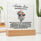 [Almost Sold Out] Personalized Baptism Acrylic Plaque From Godmother