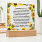 [Almost Sold Out] Happy Birthday Mom - Acrylic Square Plaque
