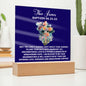 [Almost Sold Out] Personalized Baptism Acrylic Plaque From Grandmother