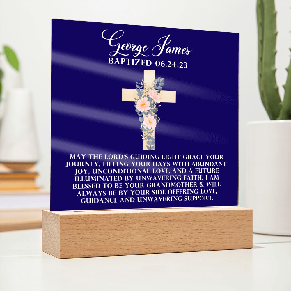 [Almost Sold Out] Personalized Baptism Acrylic Plaque
