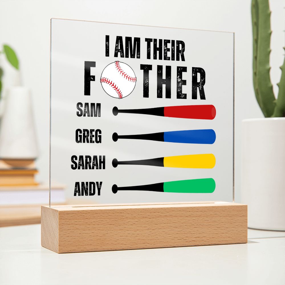 [Almost Sold Out] Personalized Baseball Father's Day Acrylic Plaque