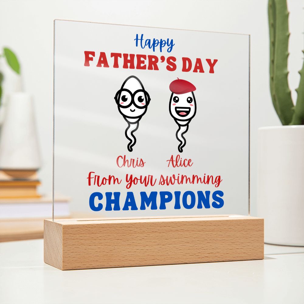 [Almost Sold Out] Personalized From Your Swimming Champions - Acrylic Plaque
