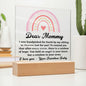 [Almost Sold Out] Dear Mommy - From Rainbow Baby - Acrylic Plaque